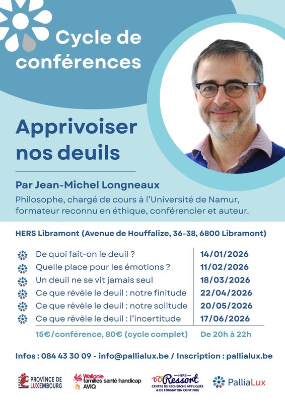 Conférences Cycle conférences  Apprivoiser deuils 