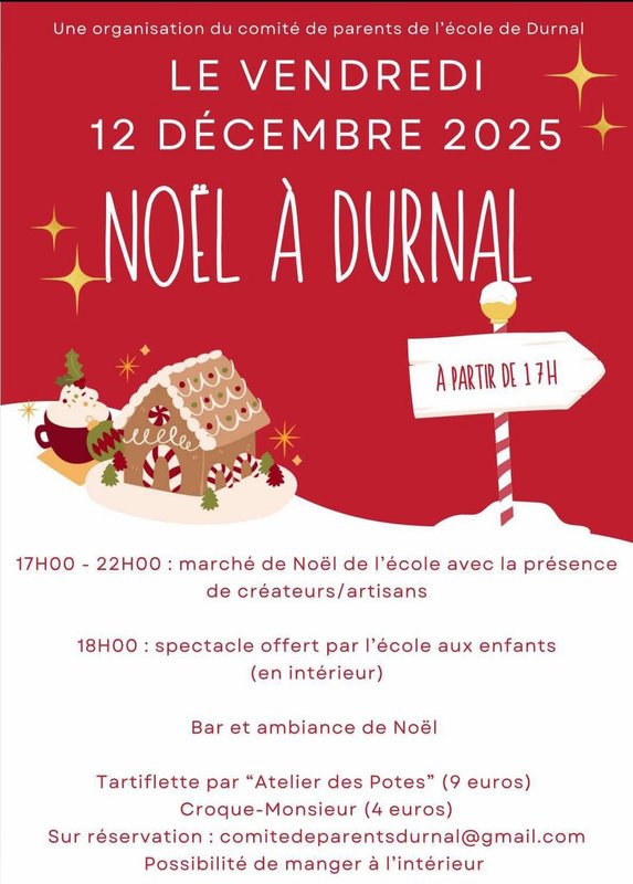 Marchés de Noël Marché Noël l école Durnal