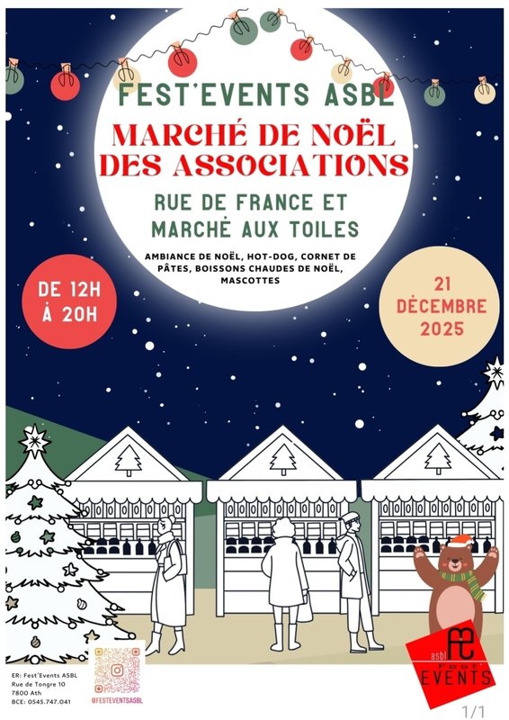 Marchés de Noël Marché Noël Associations d Ath Fest Events Asbl