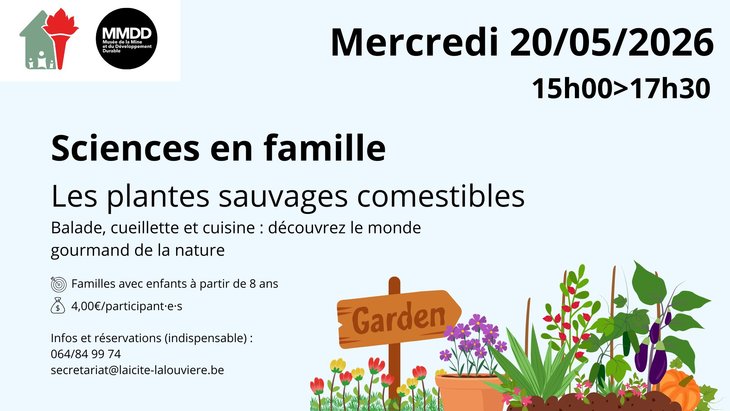 Stages,cours Sciences famille : plantes sauvages comestibles