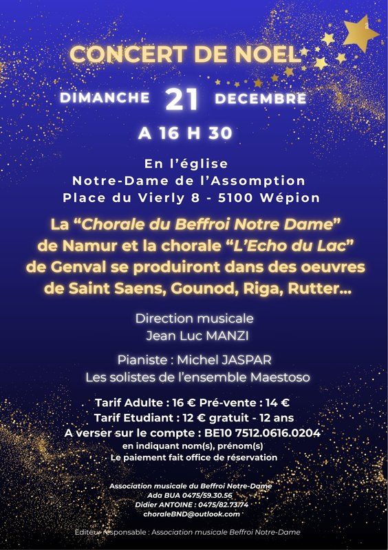 Concerts Concert Noël 40ème Anniversaire