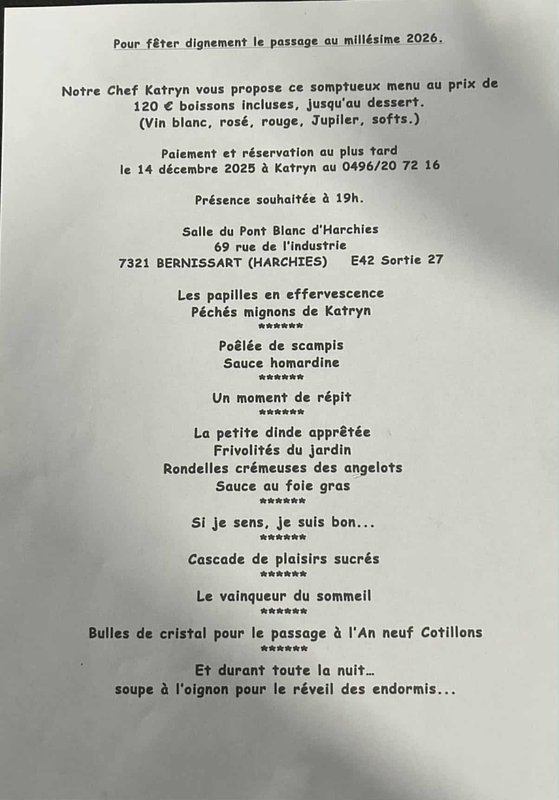 Soirées Réveillon dansant compagnie Patrick Ré