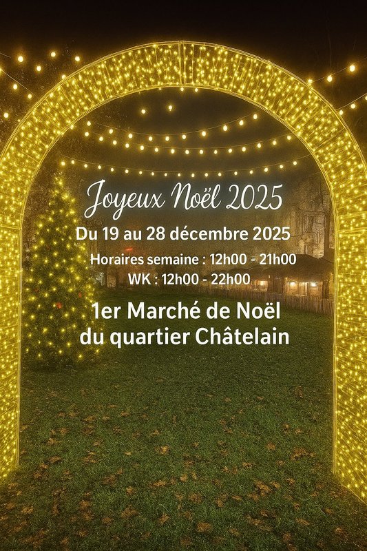 Marchés de Noël 1er Marché Noël place Châtelain