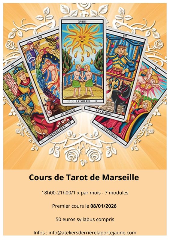 Stages,cours Cours Tarot Marseille Voie Arcanes (Méthode Bruno Nys)