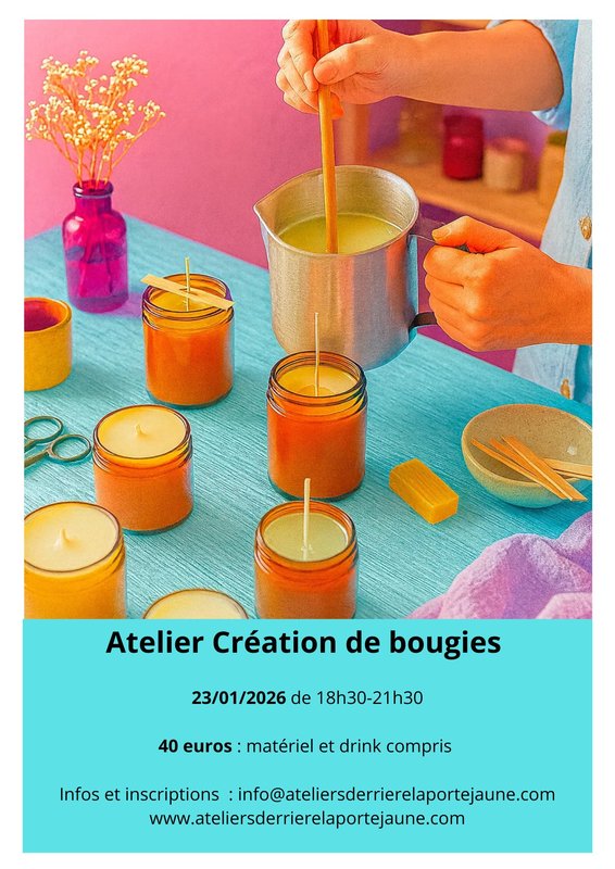 Stages,cours Atelier création Bougie - Allumer flamme contre solitude 