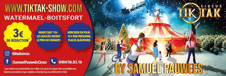 Spectacles Tik Circus Samuel Pauwels