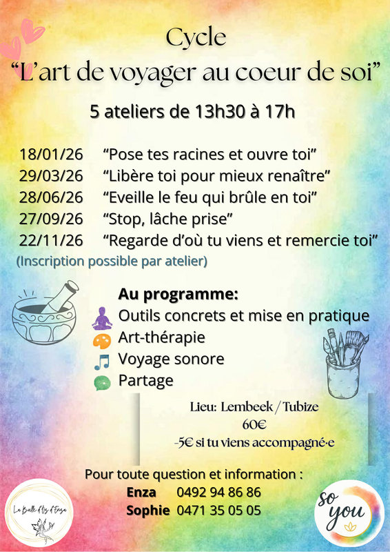 Stages,cours L’art voyager coeur soi