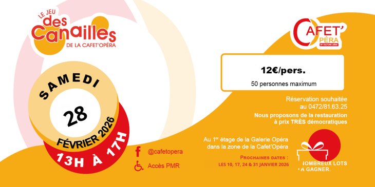 Loisirs Le des Canailles la Cafet Opéra