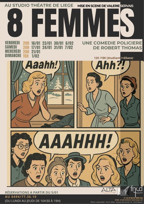 Spectacles Huit Femmes