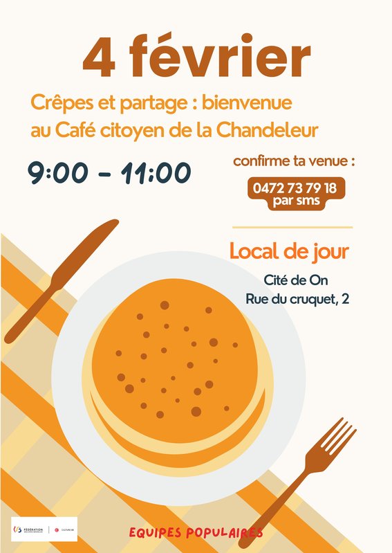 Conférences Bien­ve­nue Café citoyen la Chan­de­leur