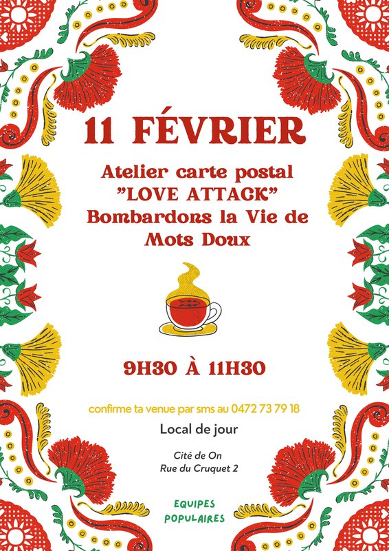 Conférences Atelier carte postal Love attack »