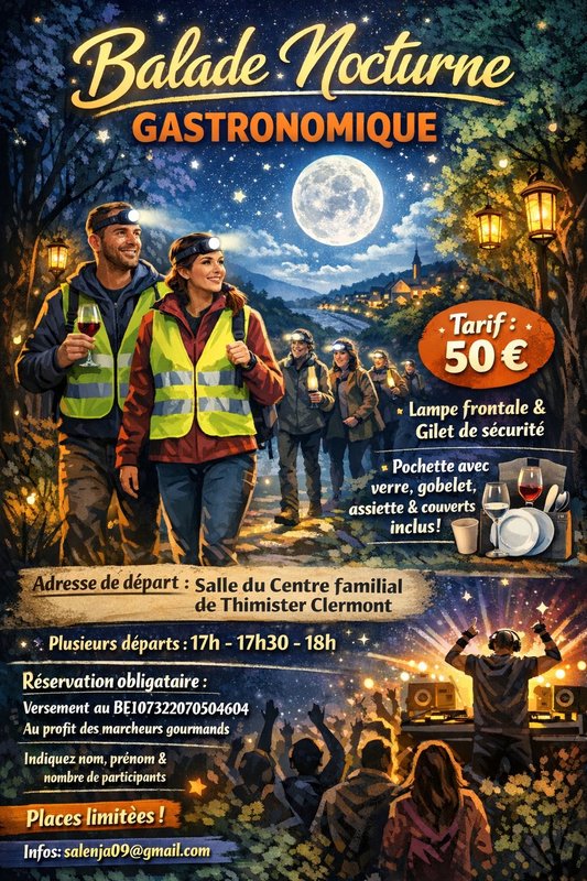 Loisirs Balade gourmande nocturne