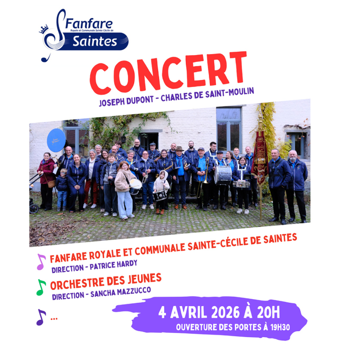 Concerts Fanfare Saintes - Concert Dupont - de Saint-Moulin