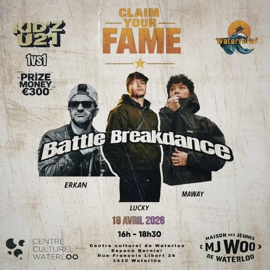 Loisirs Festival Danse Fête - battle Breakdance Claim your fame Kidz U21