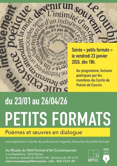 Soirées Soirée Petits Formats - Poèmes œuvres dialogue