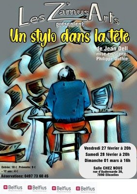 Spectacles  Un stylo dans tête  les Z amusArts