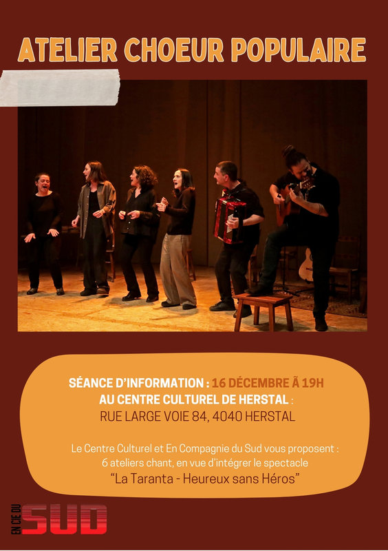 Stages,cours Création d un choeur populaire