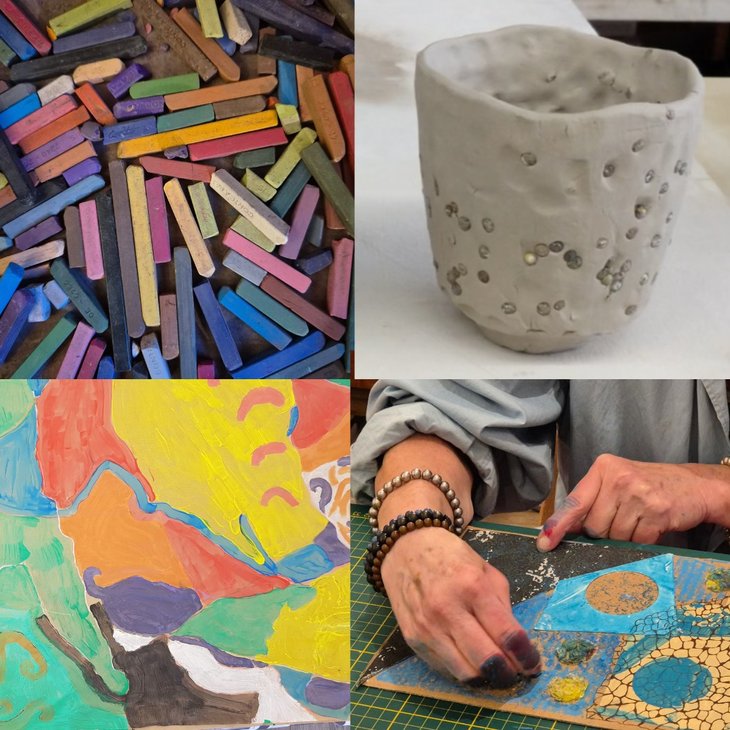 Stages,cours Parenthèse créative - exploration techniques mixtes (FR-NL-EN)