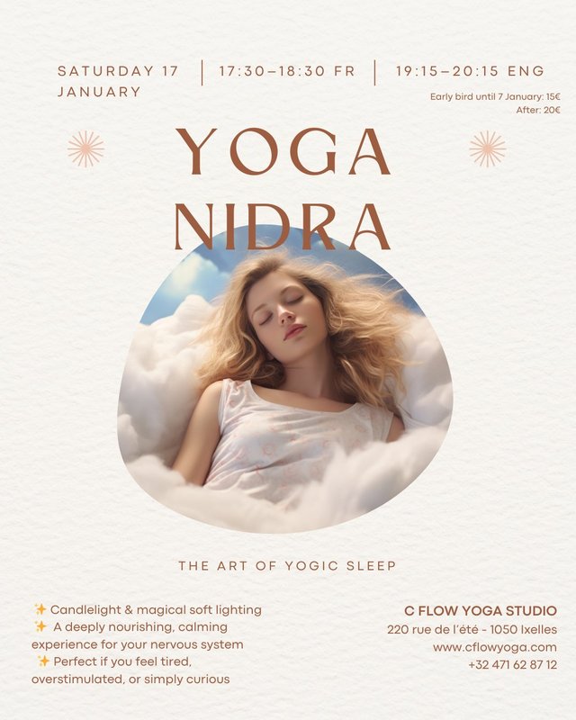 Stages,cours Yoga Nidra L art sommeil Yogiaue Eng/fr