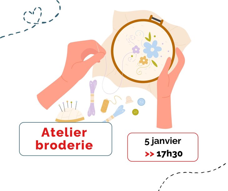 Stages,cours Atelier Broderie