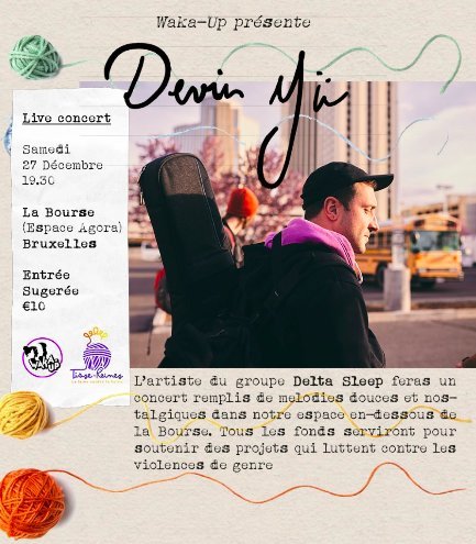 Concerts Concert solidaire: Devin Yü