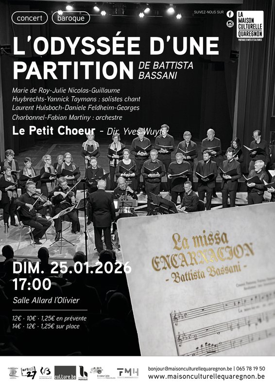 Concerts Concert musique baroque:odyssée d une partition Bassani