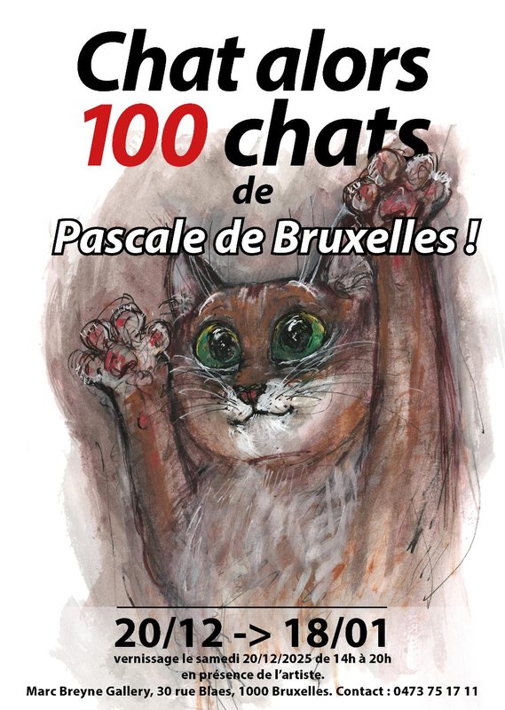 Expositions Chat alors chats Pascale Bruxelles 