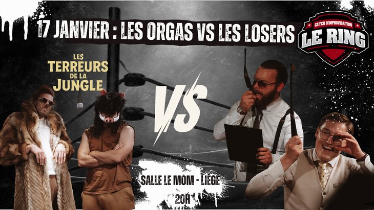 Spectacles Le Ring: Tournoi catch d impro: orgas les Terreurs la Jungle