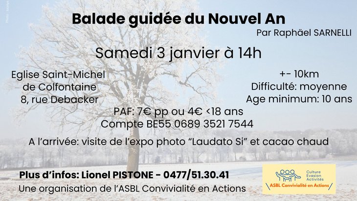 Loisirs Balade guidée Nouvel exposition photo chocolat chaud