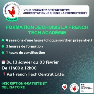 Stages,cours Formation choisi French tech academy  les marchés publics 13 janvier 3 fé