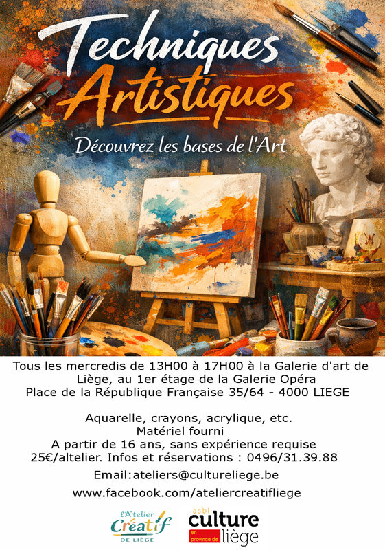 Stages,cours Ateliers Techniques Artistiques