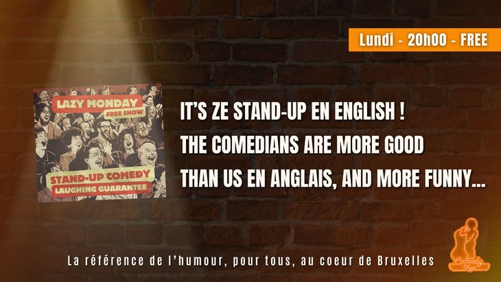 Spectacles Lazy Monday: Free English Comedy Brussels