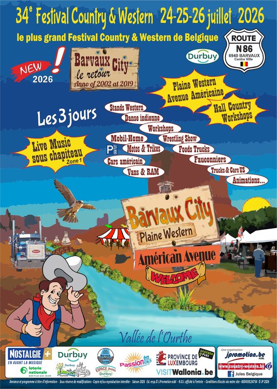 Concerts Barvaux City Festival International Country & Western
