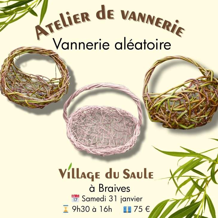 Stages,cours Vannerie aléatoire
