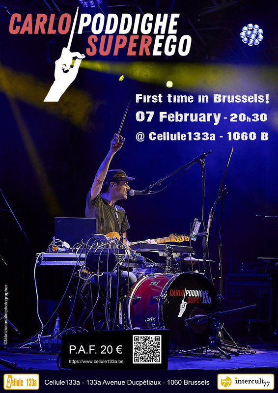 Concerts Carlo Poddighe SuperEgo - First time Brussels 