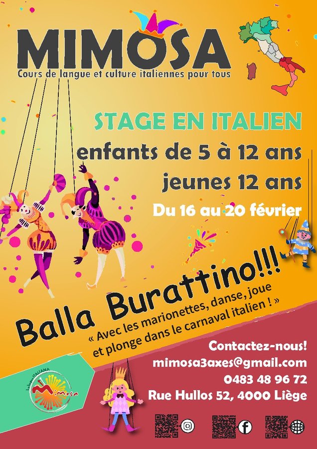 Stages,cours Balla Burattino
