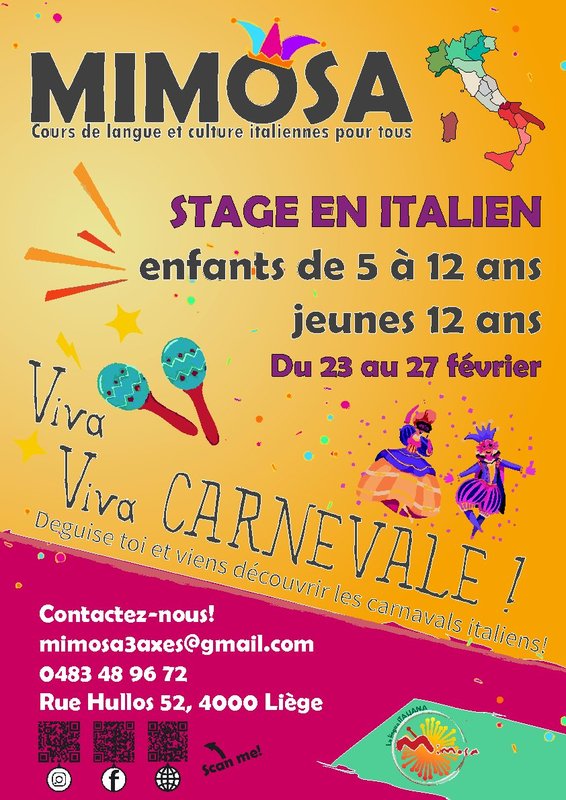 Stages,cours Viva Viva Carnevale 