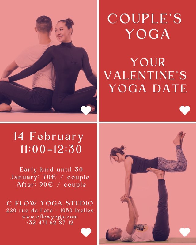 Stages,cours ❤ Couple’s Yoga / Partner Acro Yoga ❤