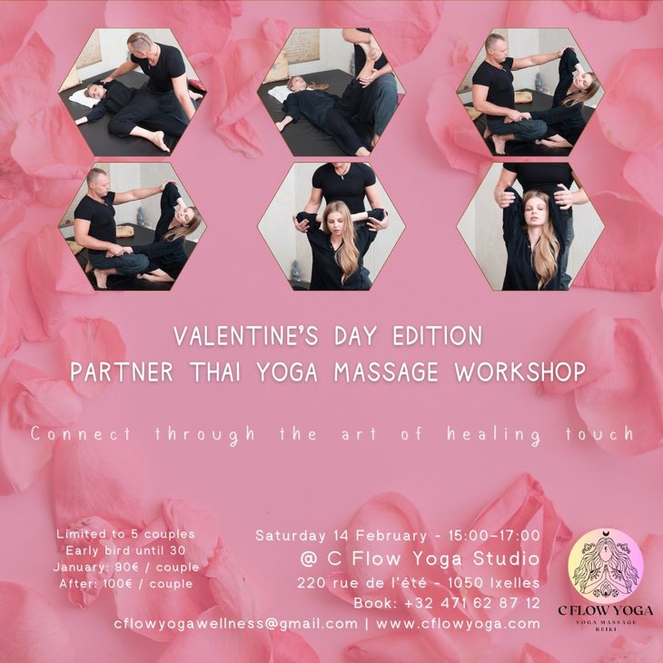 Stages,cours Workshop Massage Thai Yoga Couple