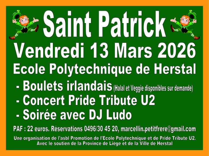 Soirées Souper spectacle la Saint Patrick