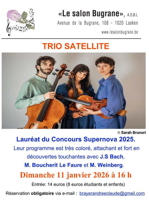 Concerts « Ensemble Satellite - Trio cordes