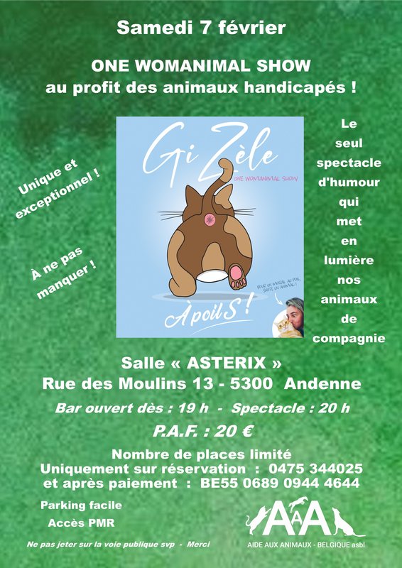 Spectacles A Poils One Womanimal Show GiZele 