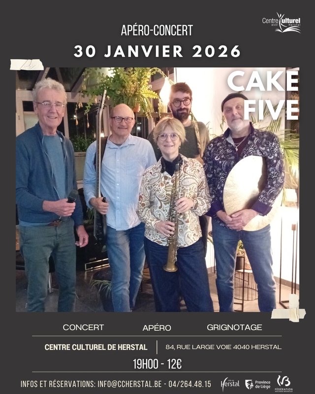 Concerts Apéro concert Cake Five