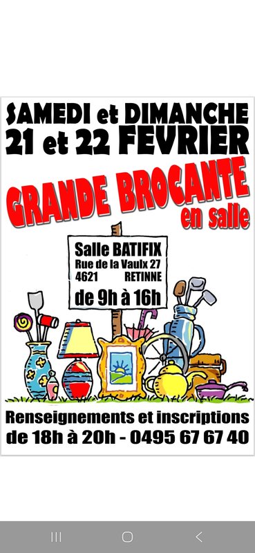  Brocante salle