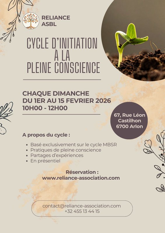 Stages,cours Cycle d initiation la pleine conscience
