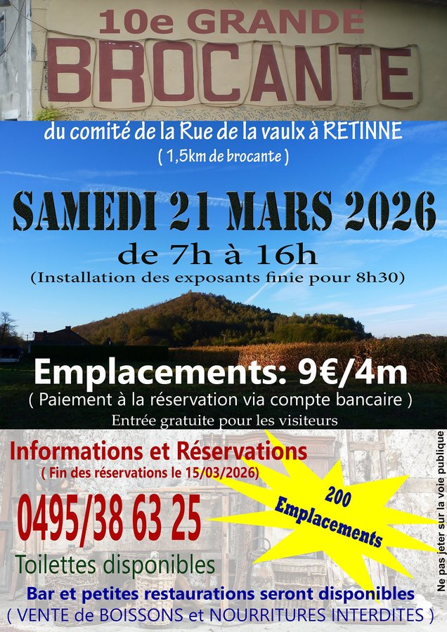  10e Brocante la de Vaulx Retinne
