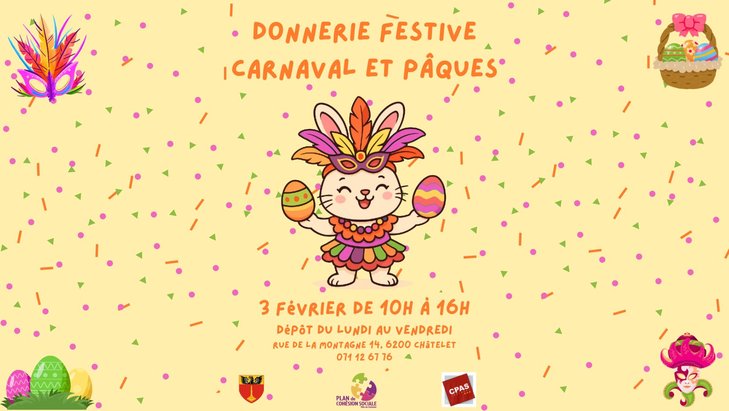  Donnerie festive Carnaval & Pâques