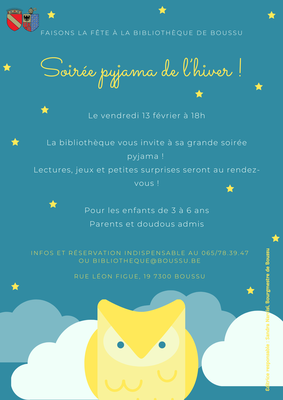 Loisirs Soirée pyjama l’hiver !