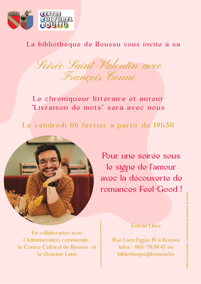 Soirées Soirée Saint-Valentin avec François Coune