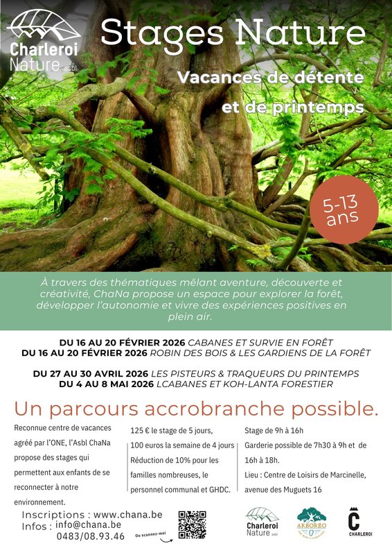 Stages,cours Stage nature - Cabanes Survie Forêt